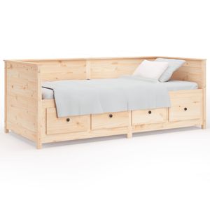 vidaXL Denní postel 100x200 cm z masivního dřeva borovice