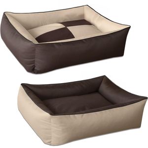 Pelech pro psy BedDog 2v1,(XL) cca 100x85x23cm, MELANGE (béžová/hnědá)