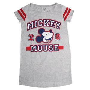 Disney Mickey Maus Damen kurzarm Schlafshirt Nachthemd – Grau / S