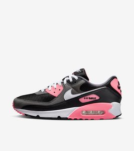 Nike Air Max 90 "Black & Sunset Pulse" Schwarz/Pink, Größe: 42,5