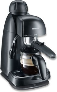 Espressoautomat Espresso Maschine SEVERIN KA 5978 4 Tassen Espresso inkl. Löffel KA 5978 aus Kunststoff, schwarz Espressomaschine Siebträgermaschine Kaffeemaschine Mit Milchschäumer Barista Kaffeemaschine Siebträger Kaffeemaschine