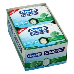 Stimorol Oral-B Spearmint-Kaugummi 12 x 17 Gramm Lakritz