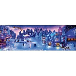 Clementoni 39582 Christmas Collection Weihnachtstraum 1000 Teile Panorama Puzzle