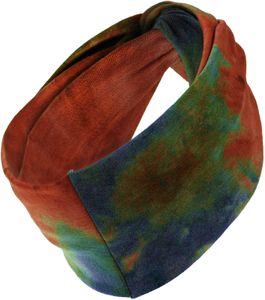 Haarband oder Stirnband in 16 verschiedenen Unifarben Turban, Kopfgröße:Einheitsgröße, Farben:gelb-bunt