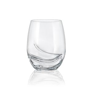 Weingläser Rotweingläser Turbulence Kristallglas 500 ml 2er Set Crystalex Bohemia