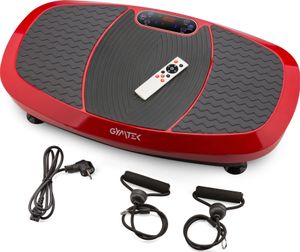 Vibračná doska Gymtek®, vibrotrainer - do 180 kg - 5 tréningových programov - 2 expandéry - Bluetooth, diaľkové ovládanie, LCD - masáž, fitness