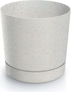 Prosperplast s.r.o. Doniczka TUBO P ECO WOOD 14,7 cm, biała