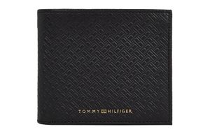 Tommy Hilfiger Premium leather mono cc and coin - heren - black flag
