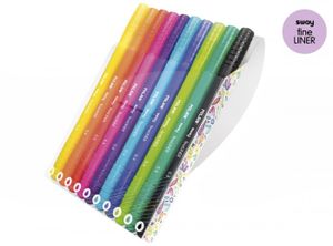 Zestaw Cienkopisów w etui sway fineliner 0,4 mm Milan 10 kolorów