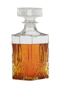 Whiskey Karaffe aus Glas Whisky Dekanter Flasche mit Verschluss 900ml