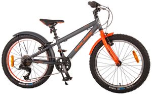 Volare Rocky Kinderfahrrad - 20 Zoll - Grau Orange - 6 speed - Prime Collection