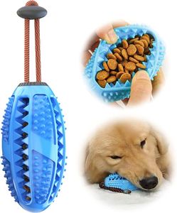 Zahnbürstenstab für Hunde, Zahnpflege, Effektive Zahnreinigung für Hunde, Kauspielzeug, ungiftiges bissfestes Massagegerät aus Naturkautschuk (Blau)