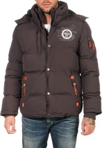 Geographical Norway kurze warme Herren Jacke Winterjacke Model: G-Valon, Farbe: Grau, Größe: XXL