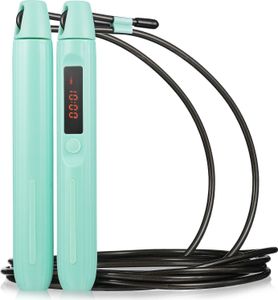 Švihadlo Queenfit s LCD displejom a Bluetooth - 300 cm nastaviteľná šnúra - švihadlo, švihadlo na rýchlosť, švihadlo - fitness, tréning, crossfit, kardio, posilňovňa Švihadlo Queenfit s LCD displejom a Bluetooth - 300 cm nastaviteľná šnúra - švihadlo, švihadlo na rýchlosť, švihadlo - fitness, tréning, crossfit, kardio, posilňovňa