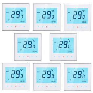 8X 5A 110 – 230 V Raumthermostat Fußbodenheizung Programmierbar wöchentliche Display LCD Touch Screen Wasser Heizung Thermostat Room Controller Temperatur Innenthermometer
