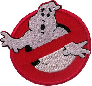 Ghostbuster Comic Kinder Film - Aufnäher, Bügelbild, Aufbügler, Applikationen, Patches, Sticker, Zum Aufbügeln, Größe: Ø 7,5 cm