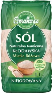 Natürliches Kłodawa-Salz nicht-jodiertes 1kg SMAKOSZ