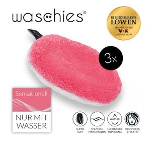 waschies Abschmink- & Waschpads 3er-Set - pink/weiß Abschminkpads waschbar waschies Make-up Entfernung Gesichtsreinigung 3er-Set
