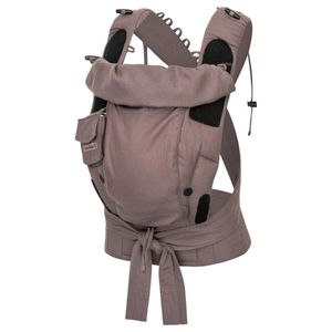 HOPPEDIZ Babytrage Bondolino Komforttrage ab Geburt (3,5 - 20 kg) Bauchtrage und Rückentrage taupe