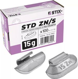 STIX Schlaggewichte ZN/S 100x15G, Kunststoffbeschichtung, Auswuchtgewichte