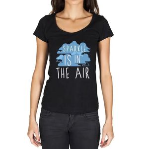 Damen Grafik T-Shirt Funkeln liegt in der Luft – Sparkle Is In The Air – Öko-Verantwortlich Vintage Jahrgang Kurzarm Lustige Druck Geburtstag Geschenk