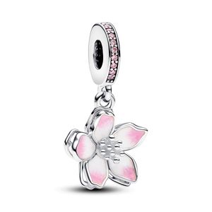 Pandora 790667C01 Charm-Anhänger Damen Kirschblüten Zirkonia Silber