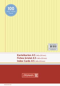 Karteczki indeksujące A5 z żółtą podszewką