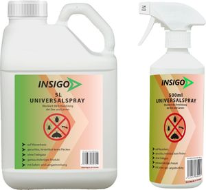 INSIGO 5L + 500ml Anti-Insekten-Spray, Anti-Insekten-Mittel, Insektenvernichter, Insektenschutz, Ungeziefermittel, gegen Ungeziefer & Insekten, Vernichtung, für Innen & Außen