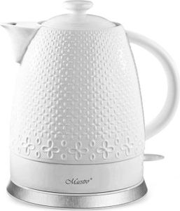 Maestro MR-073 Wasserkocher Keramik 1,5L 1200W Kabellänge 70 cm Weiß