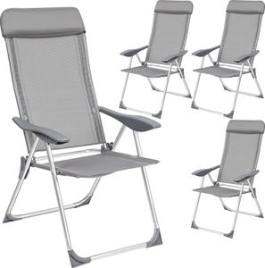 4er Set Gartenstuhl Maurine klappbar 73 x 59 x 110 cm