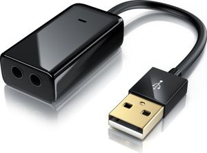 Zvuková karta Aplic Virtual 7.1 Surround, USB mini externá, Dynamic 3D Surround, 3,5 mm vstup, 3,5 mm výstup