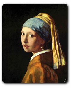 Johannes Vermeer Mauspad - Das Mädchen Mit Dem Perlenohrring, 1665 (23 x 19 cm)