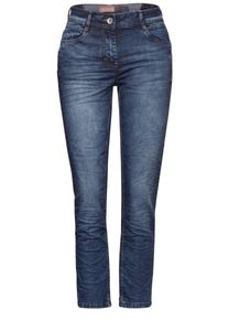 Cecil Casual Fit Jeans, mid blue used wash