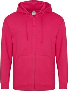 Awdis Herren Kapuzenjacke / Kapuzenpullover / Hoodie mit Reißverschluss RW180 (S) (Dunkles Pink)