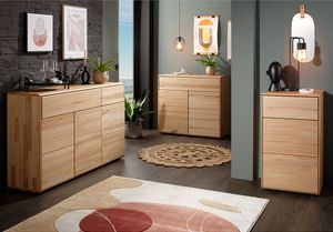 Wohnzimmer Set 3-teilig modern in massiver Buche KALAMARIA-69 Wohnzimmer Set 3-teilig modern in massiver Buche KALAMARIA-69