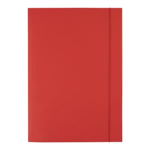 D.RECT 25 Stück Sammelmappe aus Karton Postmappe mit Gummiband 300g Rot