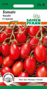 Tomate Mini-San Marzano Ravello F1 | San Marzano Tomatensamen von Samen Pfann