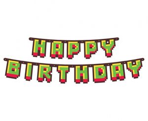Happy Birthday Girlande 'Game on'
