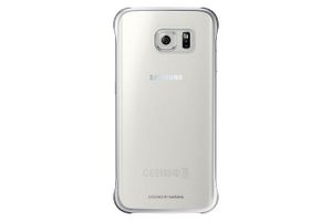 Samsung Clear Cover EF-QG925B Silber für Galaxy S6 Edge