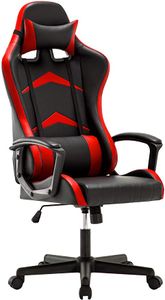 IWMH Gaming Stuhl, Hohe Rückenlehne Bürostuhl, Mit Kopfkissen und Lendenkissen