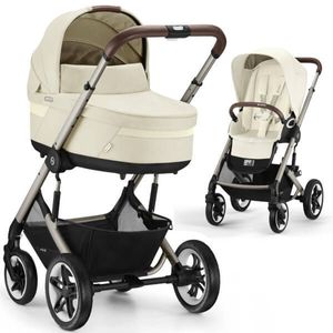 Cybex Balios S Lux Seashell Beige Głęboko Spacerowy 2w1 Rama Taupe