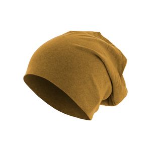 MSTRDS Herren Heather Jersey Beanie 10460, color:yellow, size:one size