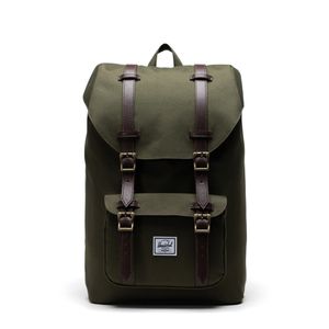 Herschel Little America Mid Backpack Rucksack Trekkingrucksack 10020, Farbe:Ivy Green/Chicory Coffee