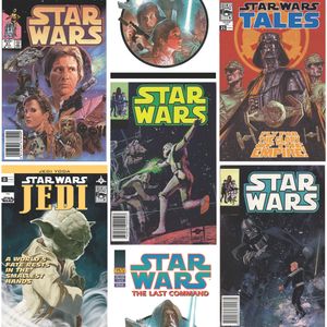 Star Wars - Poster Fronts Tapete - mehrfarbig - 10m x 52cm