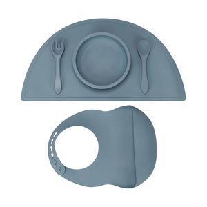 Day Silicone Dinnerware set Faded Blue