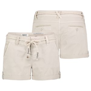 Damen Short Bermuda kurze Hose Sommer Chino Stoff Hotpants mit Gürtel