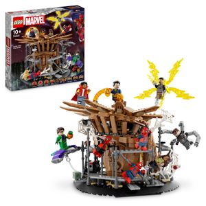 LEGO 76261 Marvel Spider-Mans großer Showdown, Spider-Man: No Way Home-Set mit 3 Peter Parker-Minifiguren sowie Green Goblin, Electro, Sandman, Ned, Doctor Strange und MJ, Sammlermodell
