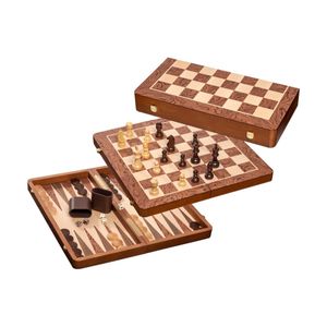 Sada šachů, backgammonu a šachovnice