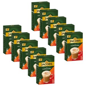 JACOBS Löskaffee Typ Cappuccino 10 x 8 Sticks - 80 Getränke Instantkaffee