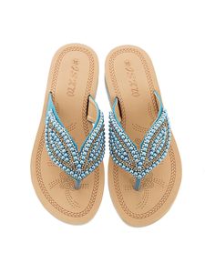 Damen Lässige Flip-Flop-Sandalen Mode Hausschuhe Offene Zehen Atmungsaktive Einzelschuhe,Farbe: Blau,Größe:40